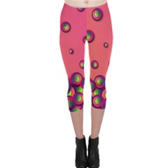 Funny Texture Capri Leggings 