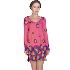 Funny Texture Long Sleeve Nightdress