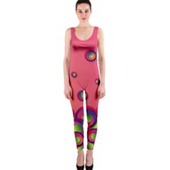 Funny Texture One Piece Catsuit