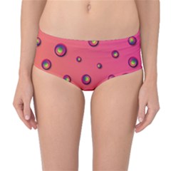 Funny Texture Mid-waist Bikini Bottoms