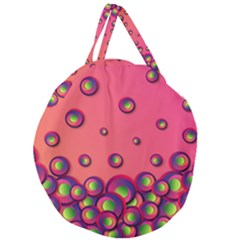 Funny Texture Giant Round Zipper Tote