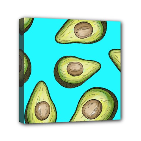 Fruite Avocado Mini Canvas 6  X 6  (stretched)