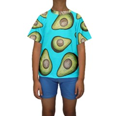 Fruite Avocado Kids  Short Sleeve Swimwear