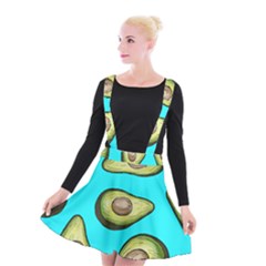 Fruite Avocado Suspender Skater Skirt by HermanTelo