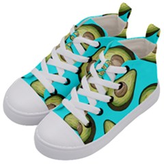 Fruite Avocado Kids  Mid-top Canvas Sneakers