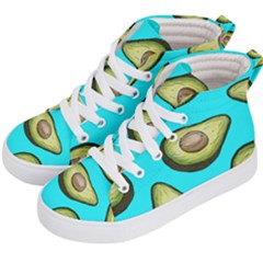 Fruite Avocado Kids  Hi-top Skate Sneakers by HermanTelo