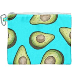 Fruite Avocado Canvas Cosmetic Bag (xxxl) by HermanTelo