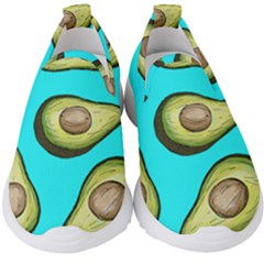 Fruite Avocado Kids  Slip On Sneakers by HermanTelo