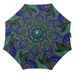 Fractal Abstract Line Wave Straight Umbrellas