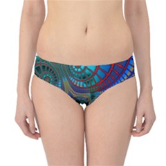 Fractal Abstract Line Wave Hipster Bikini Bottoms by HermanTelo