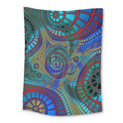 Fractal Abstract Line Wave Medium Tapestry