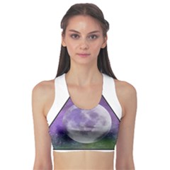 Form Triangle Moon Space Sports Bra by HermanTelo