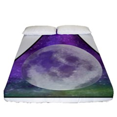 Form Triangle Moon Space Fitted Sheet (queen Size)