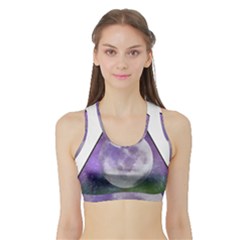 Form Triangle Moon Space Sports Bra With Border