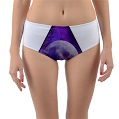 Form Triangle Moon Space Reversible Mid-waist Bikini Bottoms