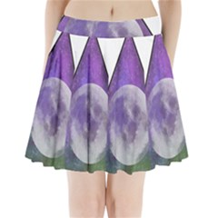 Form Triangle Moon Space Pleated Mini Skirt by HermanTelo