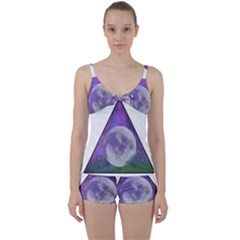 Form Triangle Moon Space Tie Front Two Piece Tankini