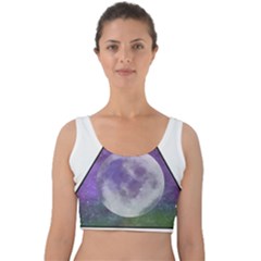 Form Triangle Moon Space Velvet Crop Top