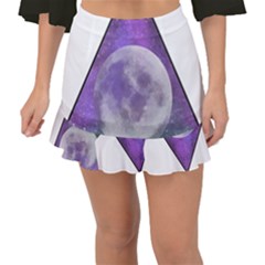 Form Triangle Moon Space Fishtail Mini Chiffon Skirt by HermanTelo