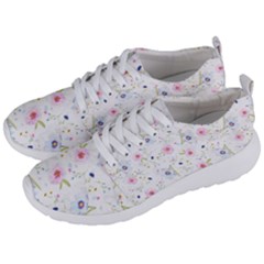 Floral Pink Blue Men s Lightweight Sports Shoes