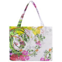 Flowers Floral Mini Tote Bag