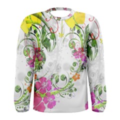 Flowers Floral Men s Long Sleeve Tee