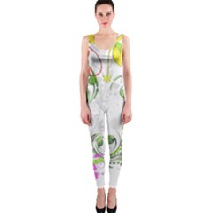 Flowers Floral One Piece Catsuit