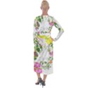 Flowers Floral Velvet Maxi Wrap Dress View2