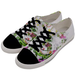 Flowers Floral Men s Low Top Canvas Sneakers