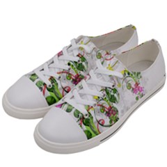 Flowers Floral Women s Low Top Canvas Sneakers