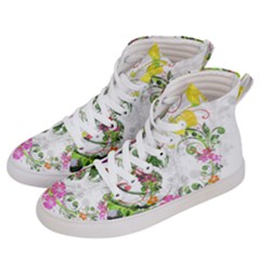 Flowers Floral Men s Hi-top Skate Sneakers