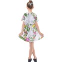 Flowers Floral Kids  Short Sleeve Shirt Dress View2