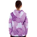 Floral Purple Women s Zipper Hoodie View2