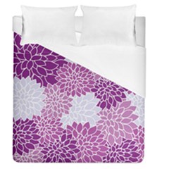 Floral Purple Duvet Cover (queen Size)