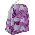 Floral Purple Top Flap Backpack View2