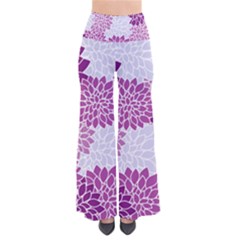 Floral Purple So Vintage Palazzo Pants