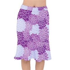 Floral Purple Mermaid Skirt