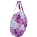 Floral Purple Giant Round Zipper Tote View3