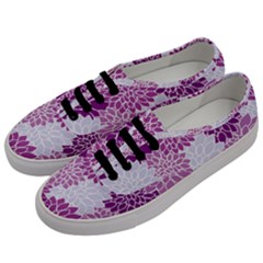 Floral Purple Men s Classic Low Top Sneakers