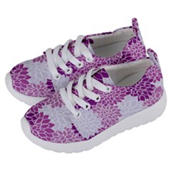 Floral Purple Kids  Lightweight Sports Shoes