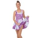 Floral Purple Inside Out Casual Dress View3