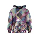 Geometric Blue Violet Pink Kids  Pullover Hoodie View1