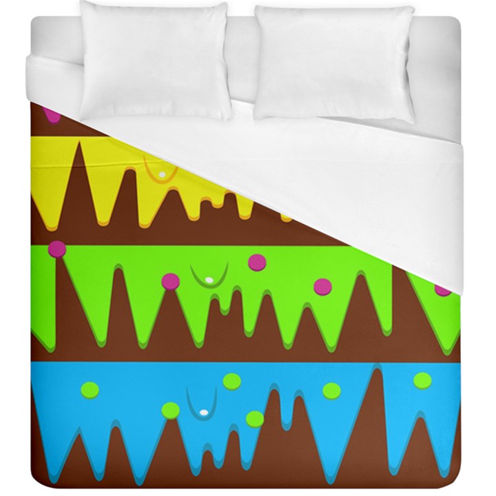 Illustration Abstract Graphic Rainbow Duvet Cover (King Size)