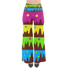 Illustration Abstract Graphic Rainbow So Vintage Palazzo Pants