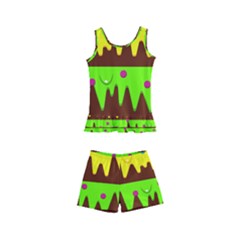 Illustration Abstract Graphic Rainbow Kids  Boyleg Swimsuit