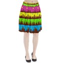 Illustration Abstract Graphic Rainbow Pleated Skirt View1