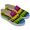 Illustration Abstract Graphic Rainbow Kids  Canvas Slip Ons View3