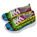 Illustration Abstract Graphic Rainbow Kids  Lightweight Sports Shoes View2