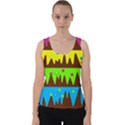 Illustration Abstract Graphic Rainbow Velvet Tank Top View1