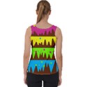 Illustration Abstract Graphic Rainbow Velvet Tank Top View2